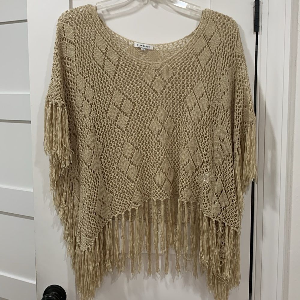 Glamorous Crochet Top Size L